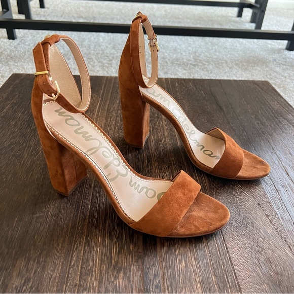 Sam Edelman Yaro Suede Block Heeled Sandals - Picture 7 of 10